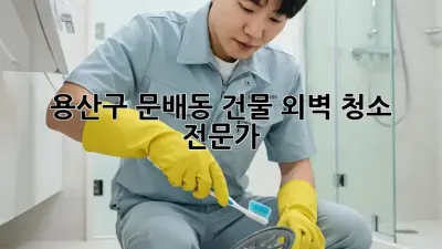 용산구 문배동 건물 외벽 청소 전문가
