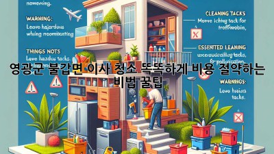 영광군 불갑면 이사 청소 똑똑하게 비용 절약하는 비법 꿀팁 🏡✨